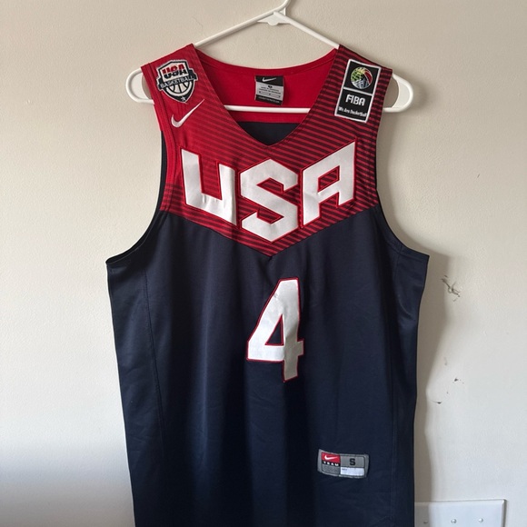 Nike Other - Men’s Nike Stephen Curry #4 Team USA 2014 Olympics FIBA Jersey Sz S - Blue RARE